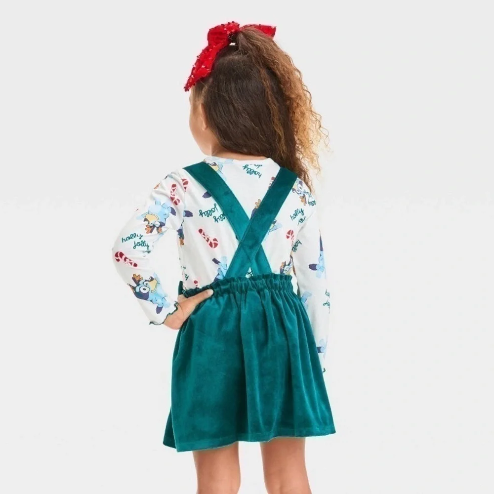 NWT. DISNEY Bluey 2 Piece Top and Skirt Set